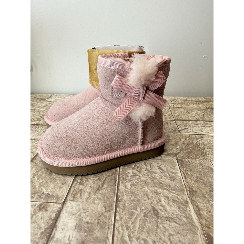 Koolaburra By Ugg Koola Mini Short Toddler Girl Pink  Boots Size 5 New In Box - Picture 9 of 9